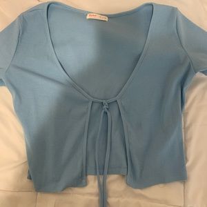 blue tie top